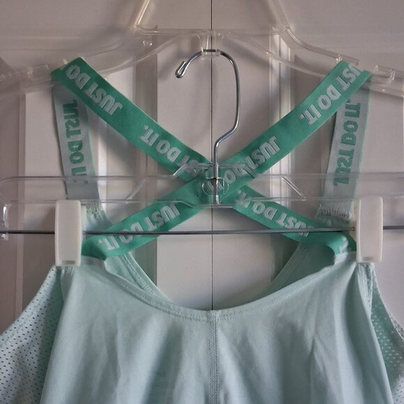 NIKE Dri-Fit Light Teal Blue Racer Back Athletic Top Women's Size XS - Picture 5 of 15